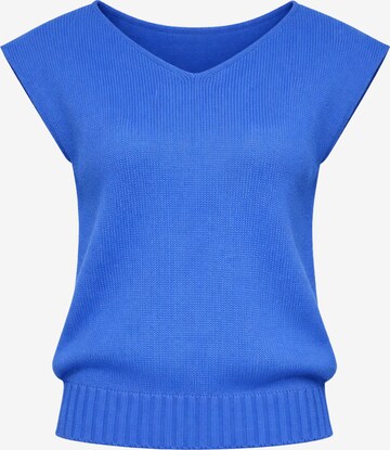 Süel knitwear - Top de punto 'Carlos' en azul: frente