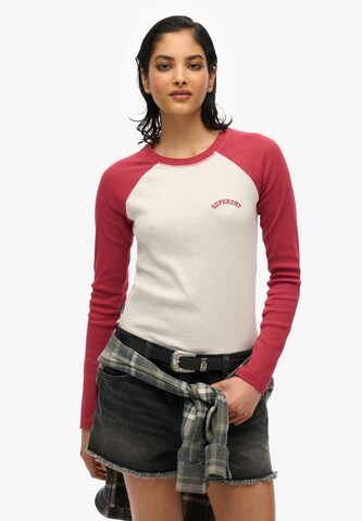 T-shirt 'Essential' Superdry en gris : devant