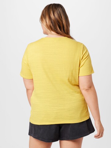 ONLY Carmakoma T-Shirt 'YRSA' in Gelb