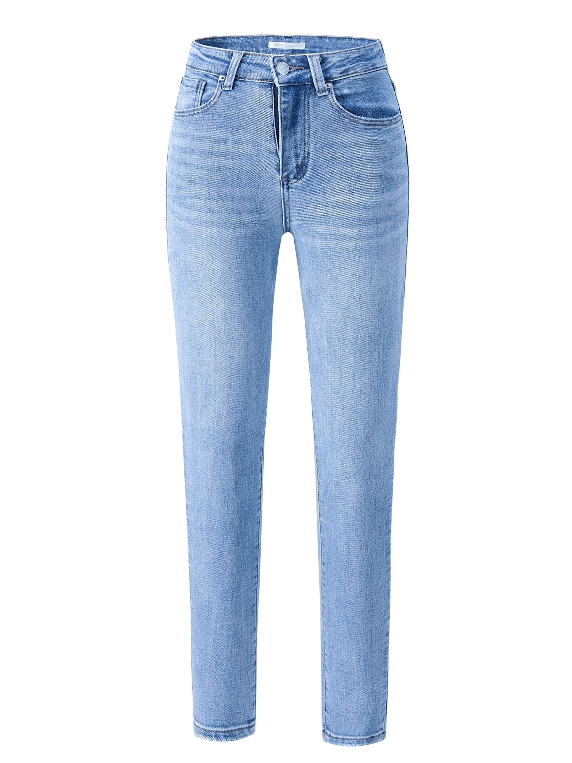 SASSYCLASSY Skinny Jeans in Blue: front
