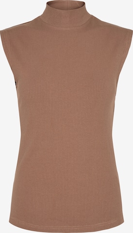 minimum Knitted Top in Brown: front