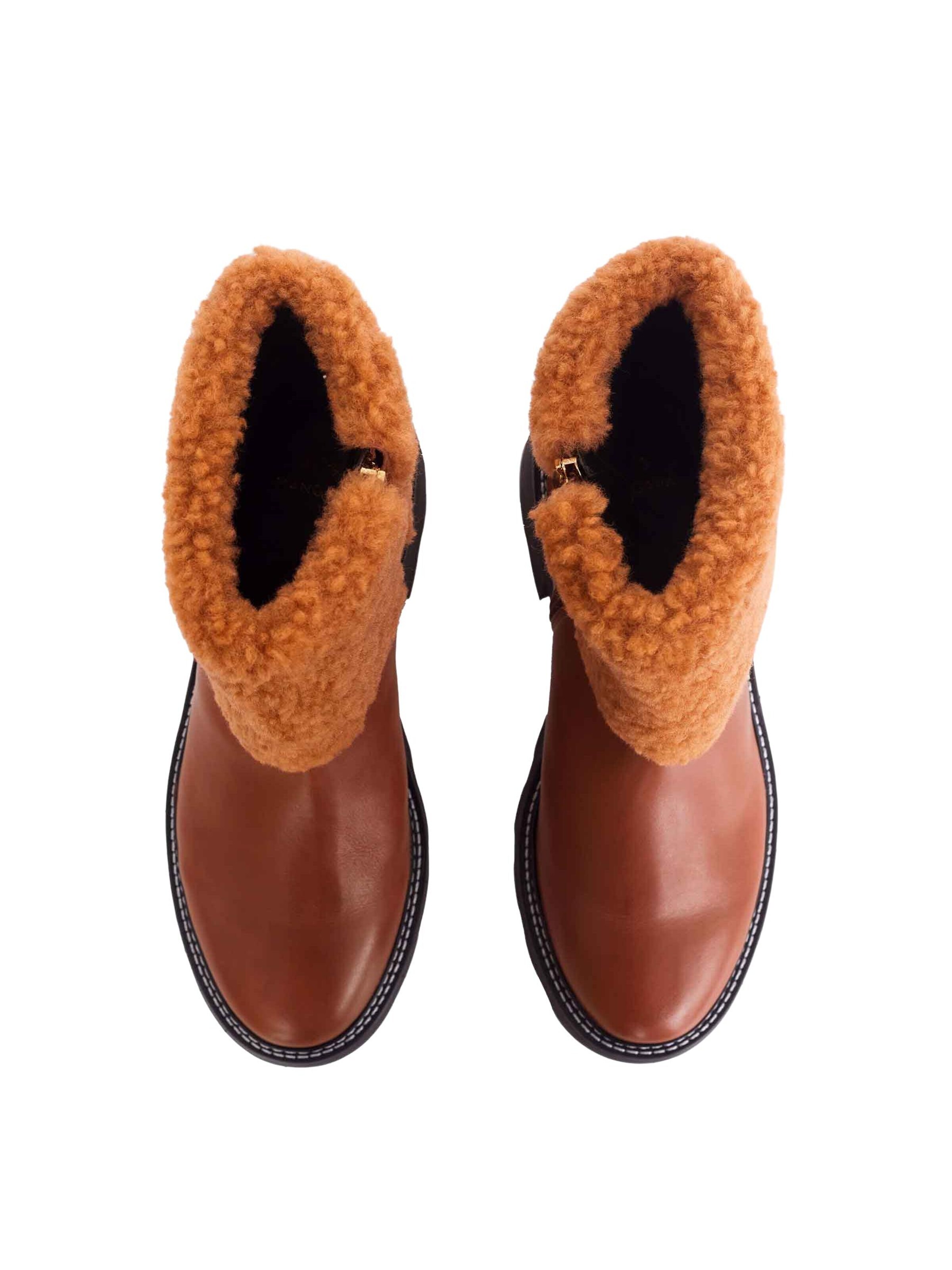 Mangara Atelier Booties 'Andira' in Brown