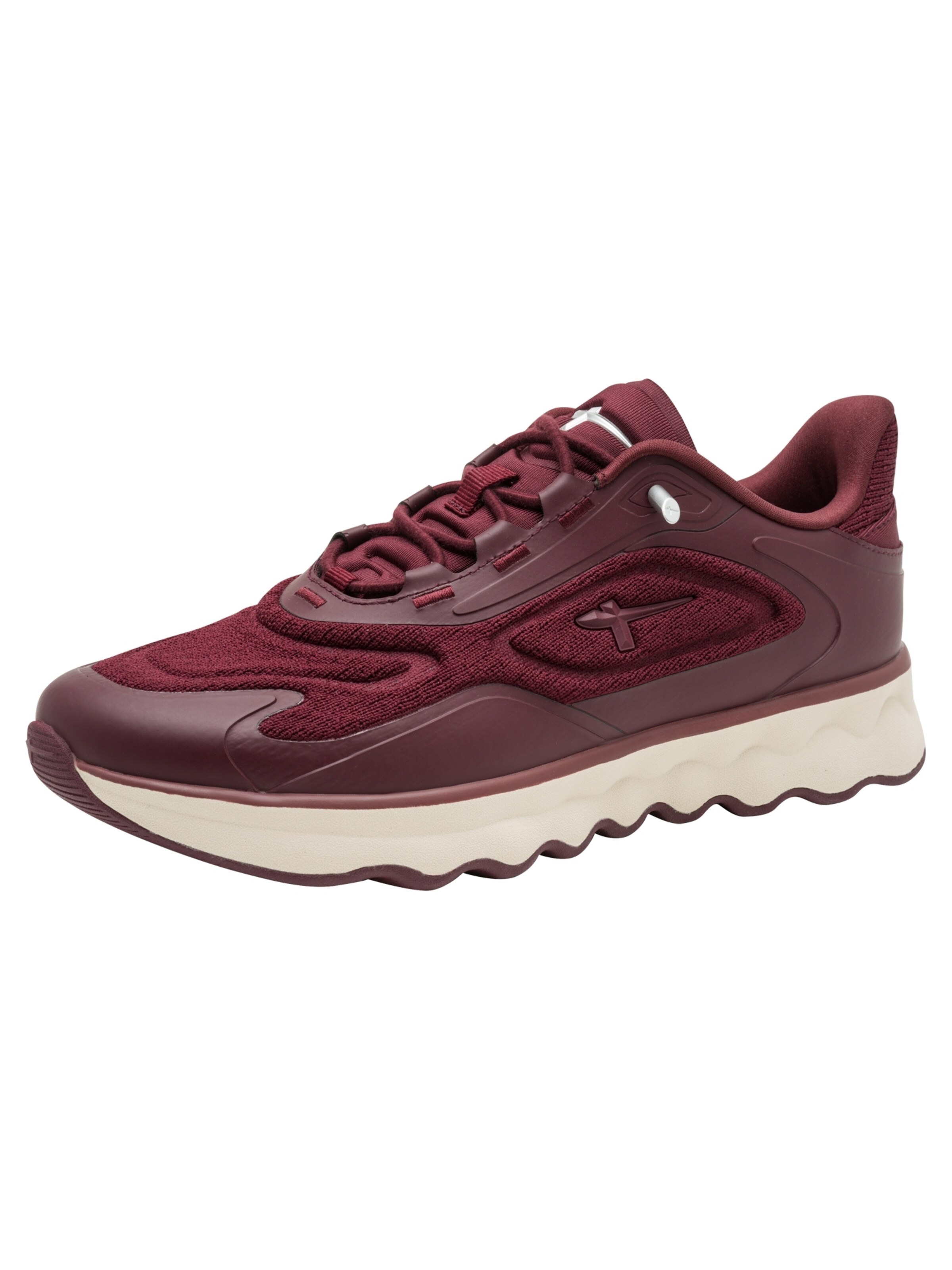 Tamaris Baskets basses en 36 en lie de vin, Vue avec produit