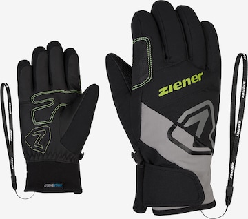 ZIENER Athletic Gloves 'Lauri' in Black: front