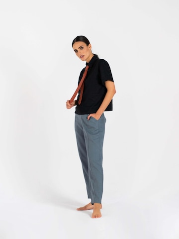 HACOY - Ajuste regular Camisa 'Linen Business Shirt' en naranja