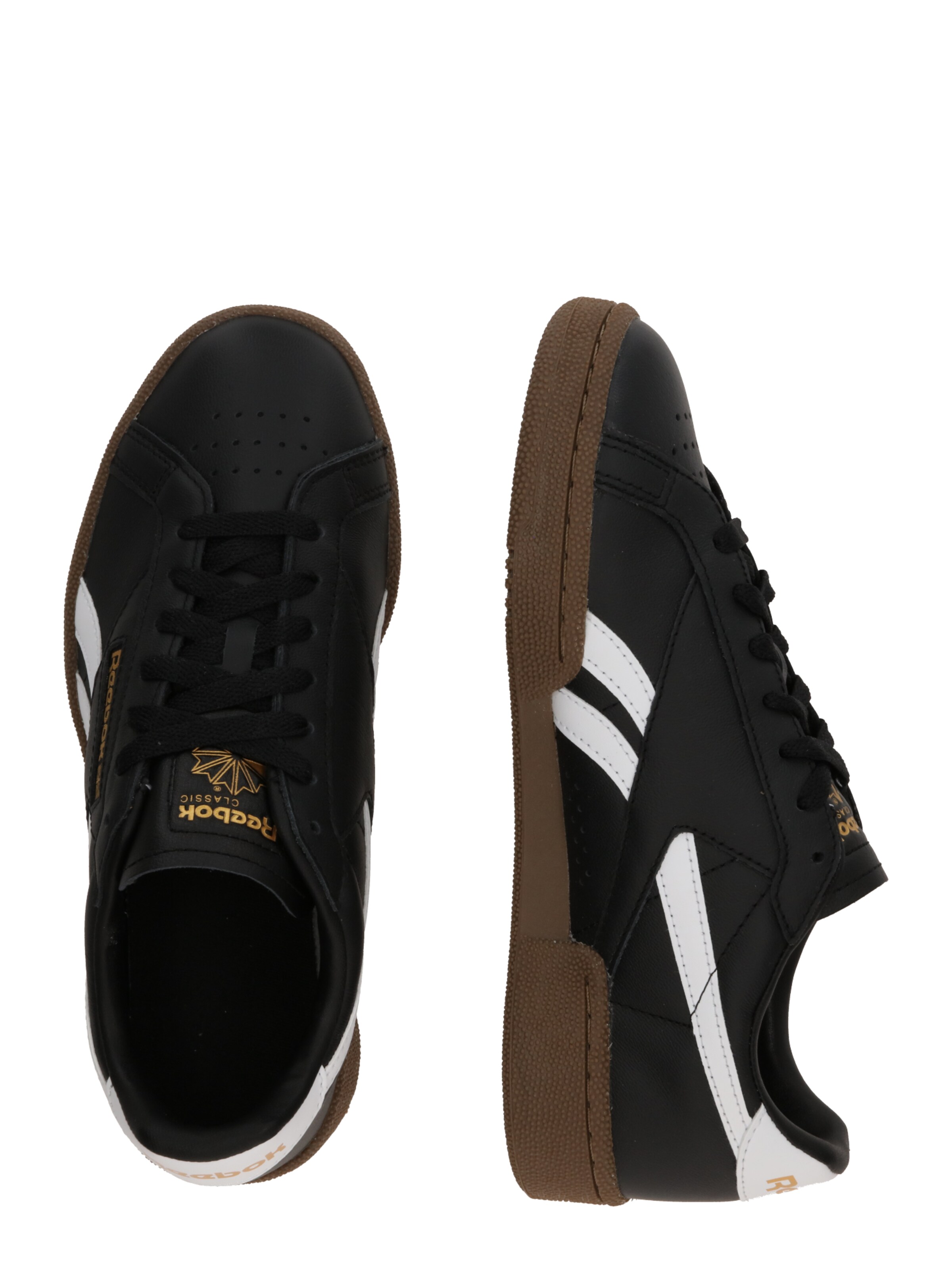 Reebok Ниски маратонки 'Club C Grounds' в черно