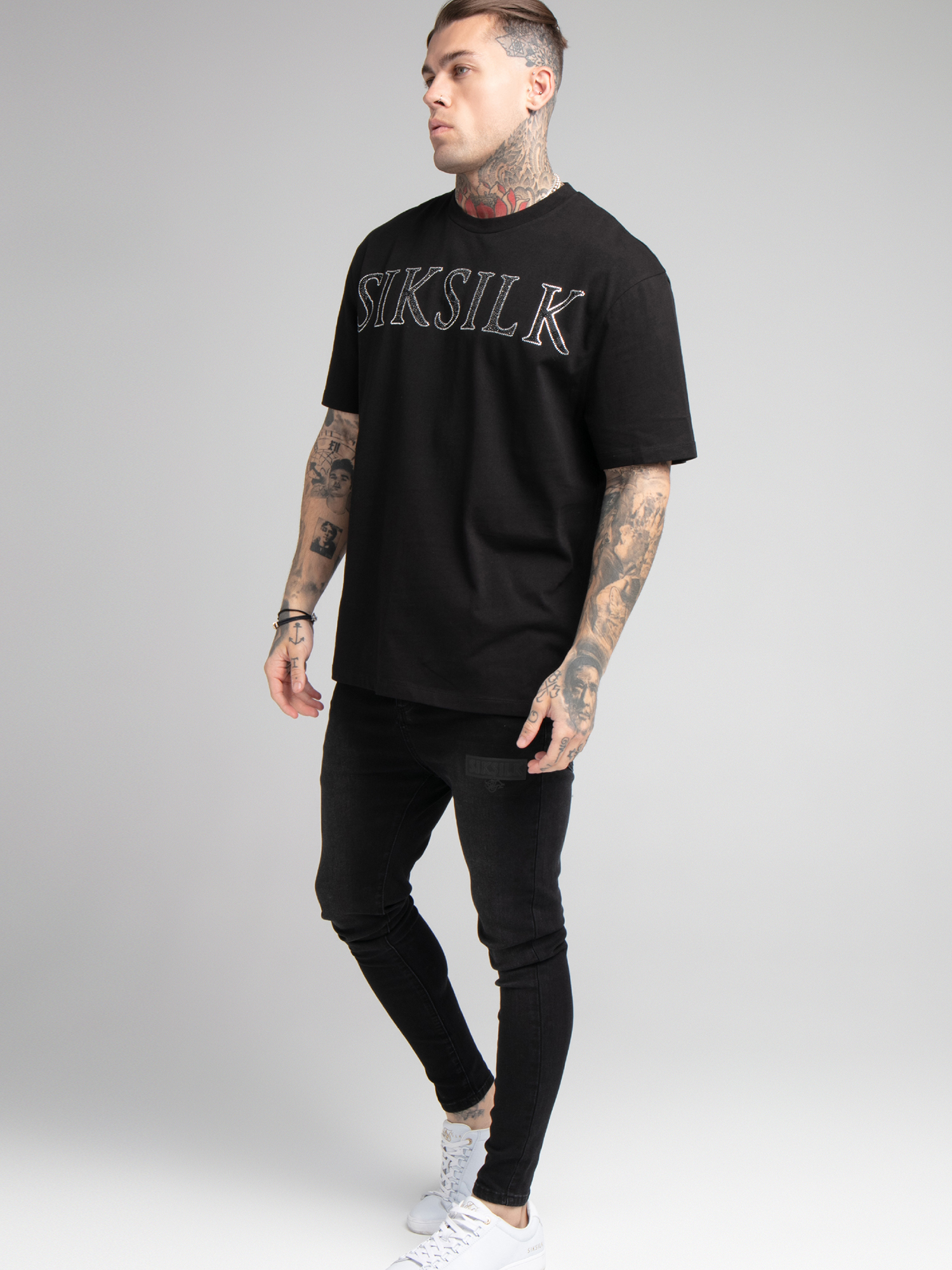 Odzież Mężczyźni SikSilk Koszulka w kolorze Czarnym 