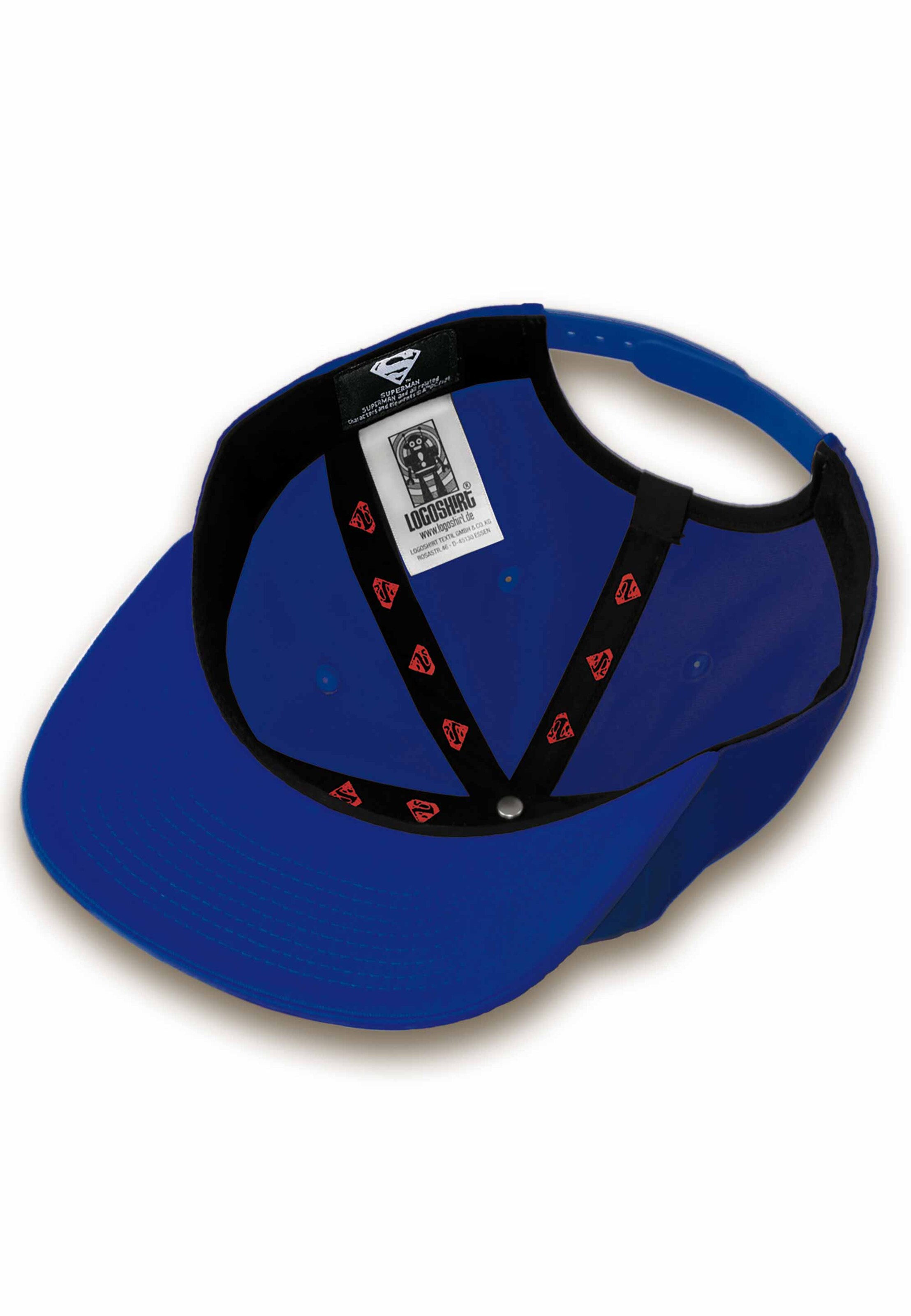 LOGOSHIRT Cap 'DC Superman' in Blue