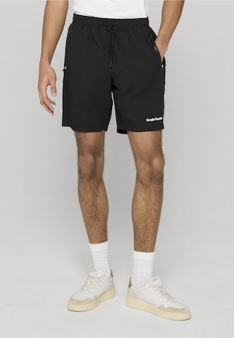 Sergio Tacchini - Regular Calças de desporto 'Riflesso' em preto: frente