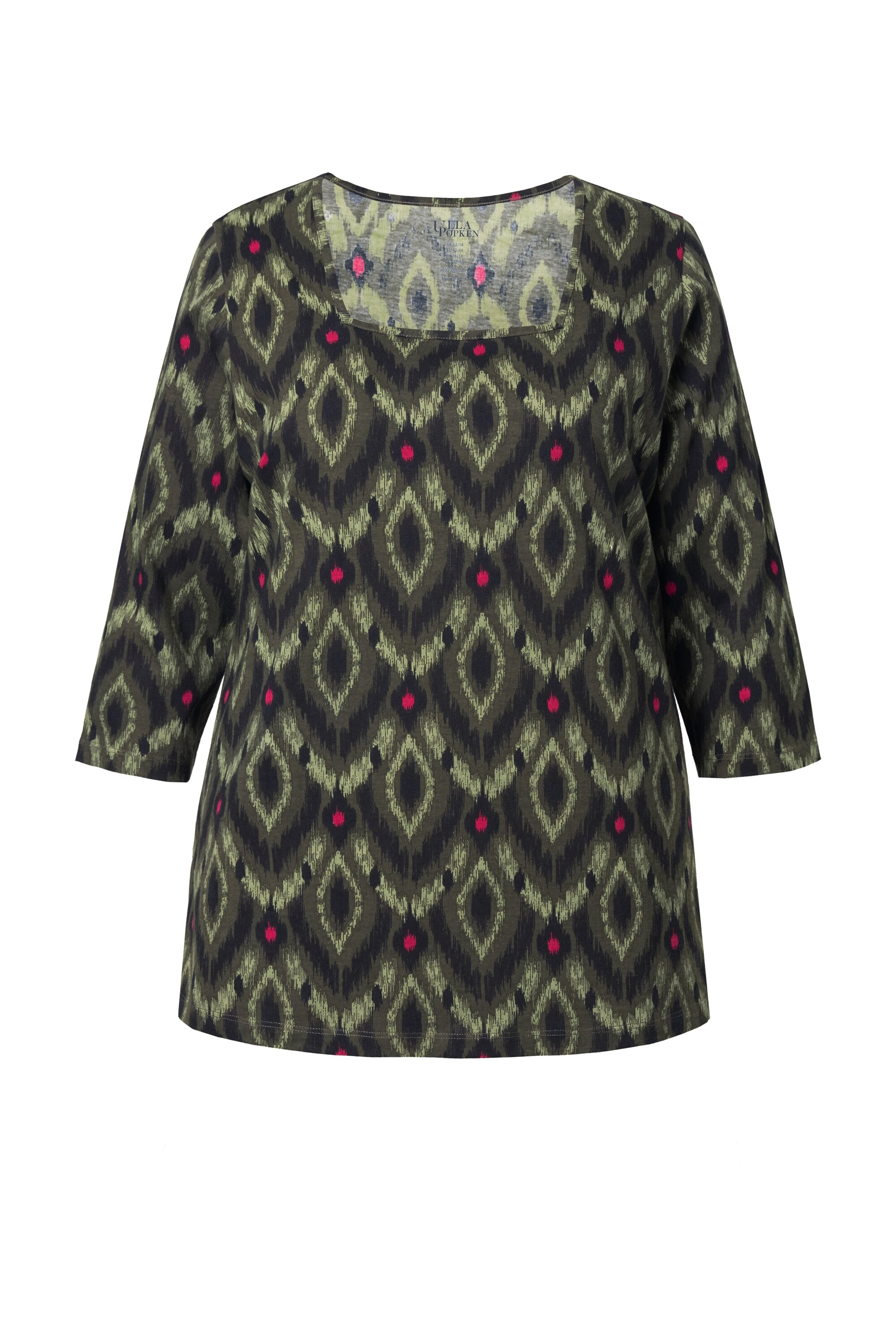 Ulla Popken Shirt in Groen: voorkant