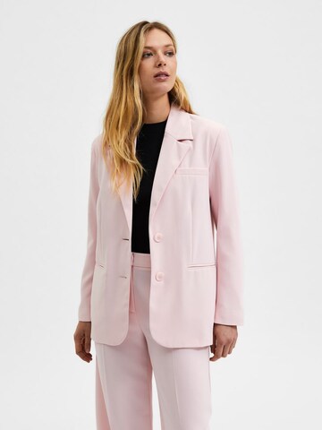 Blazer SELECTED FEMME en rose : devant