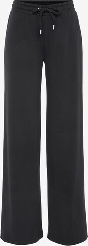 LASCANA Wide Leg Hose in Schwarz: predná strana