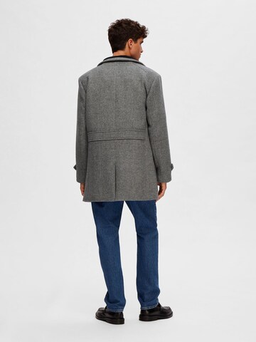 SELECTED HOMME Between-Seasons Coat 'Reuben' in Grey