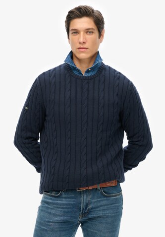 Superdry & Co Pullover in Blau: Vorderseite