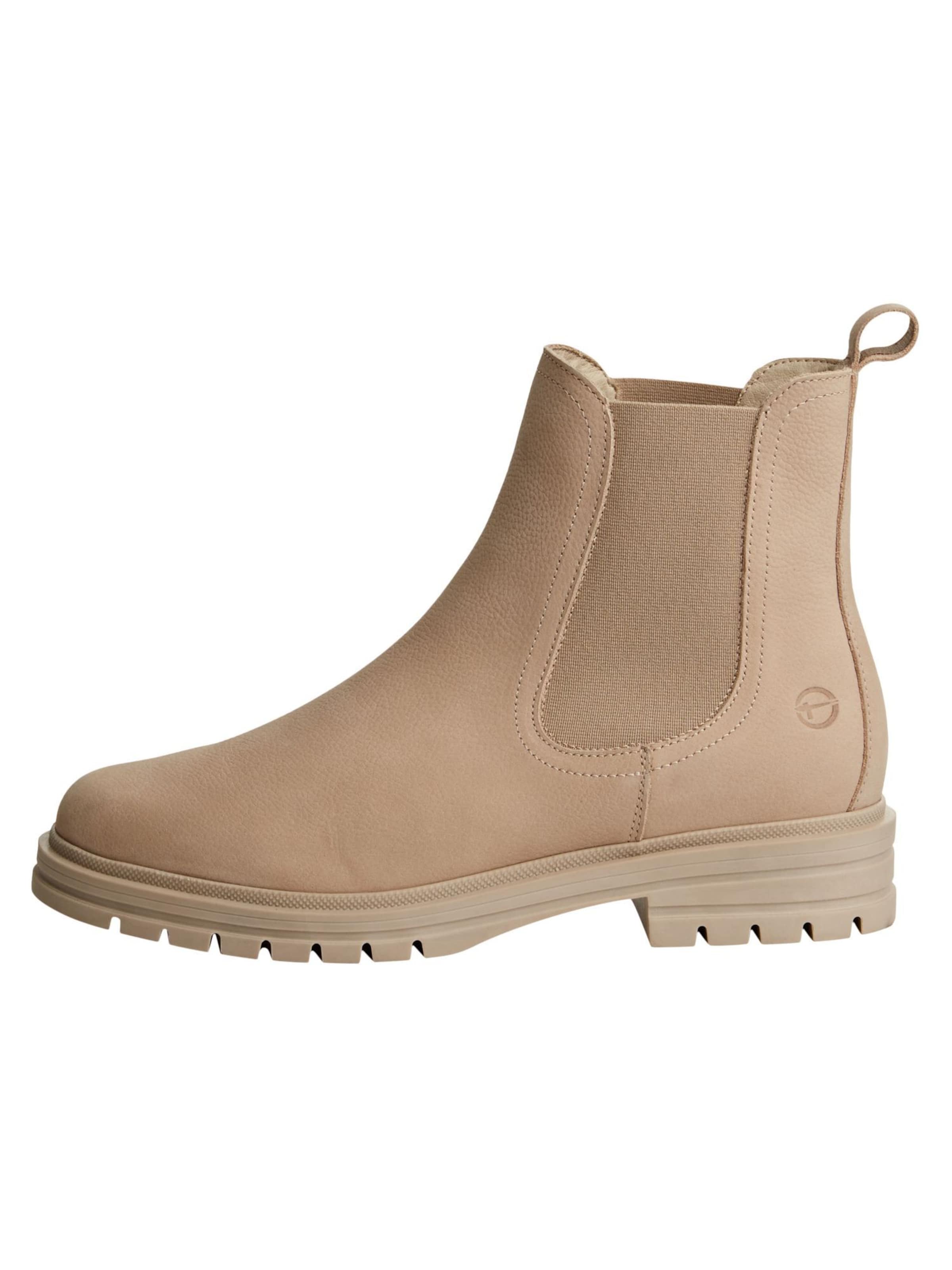 Tamaris Chelsea boots in Beige
