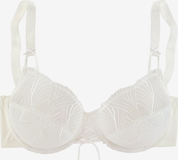 LASCANA T-shirt Bra in White: front