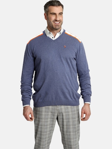 Charles Colby Sweater 'Earl Perryn' in Blue: front