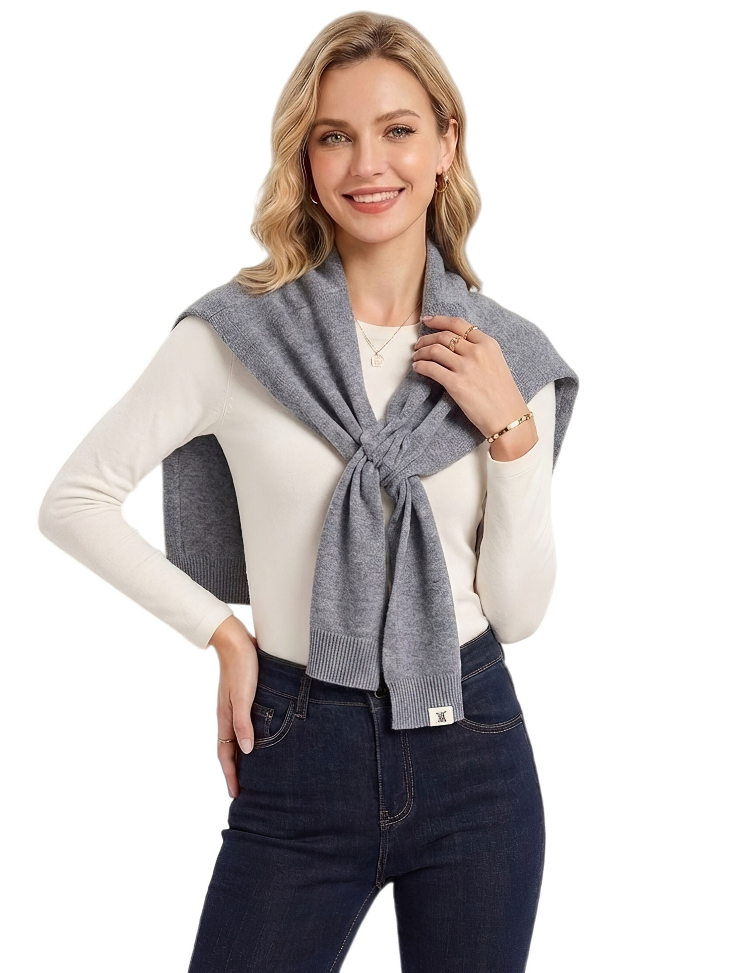 Magicshe Scarf 'Strickschal' in Grey