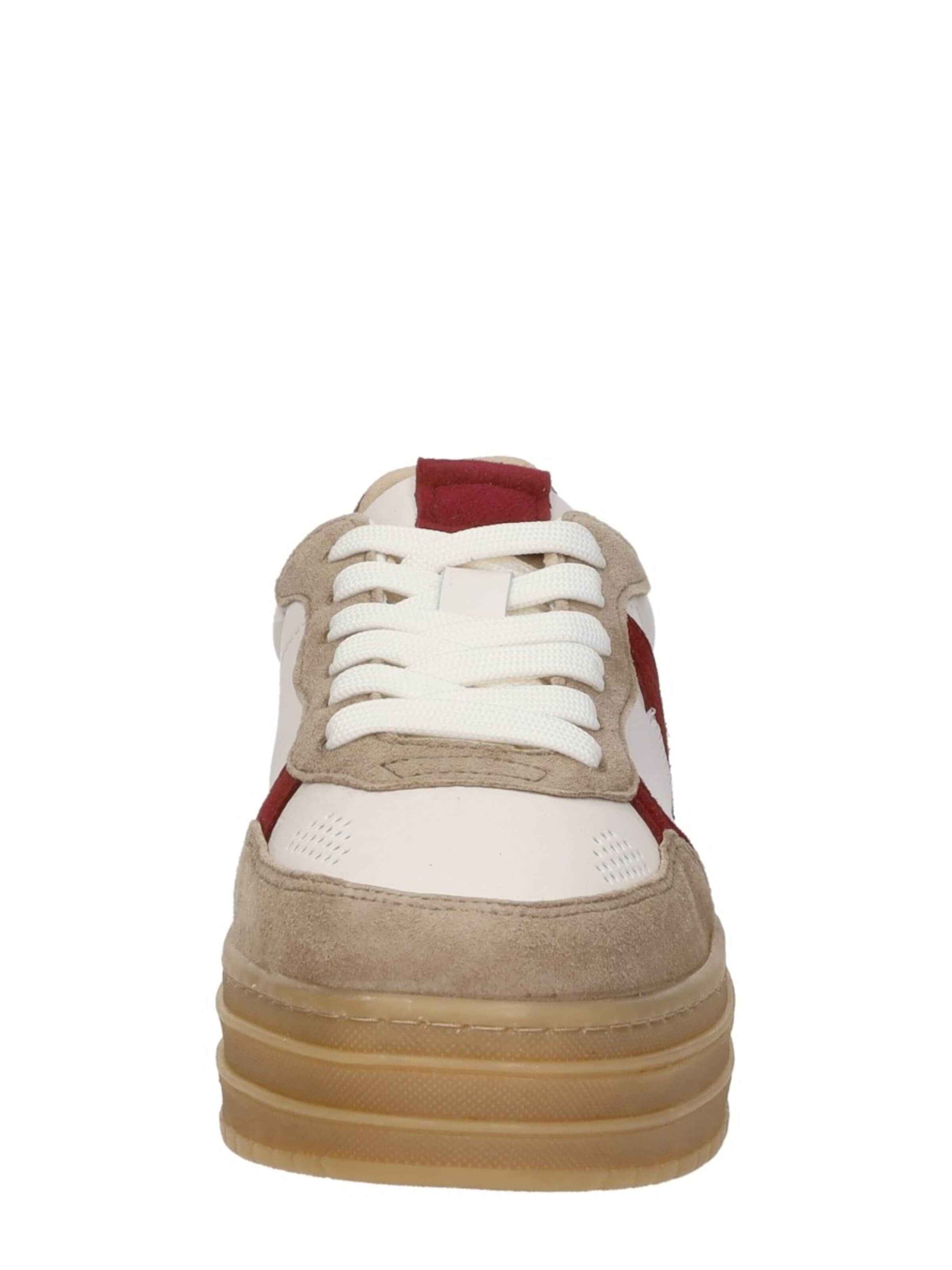 Tamaris Platform trainers 'Sneakers Laag' in Beige