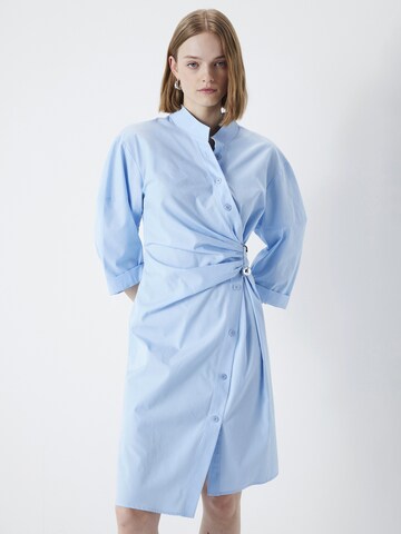 Ipekyol Shirt Dress in Blue: front