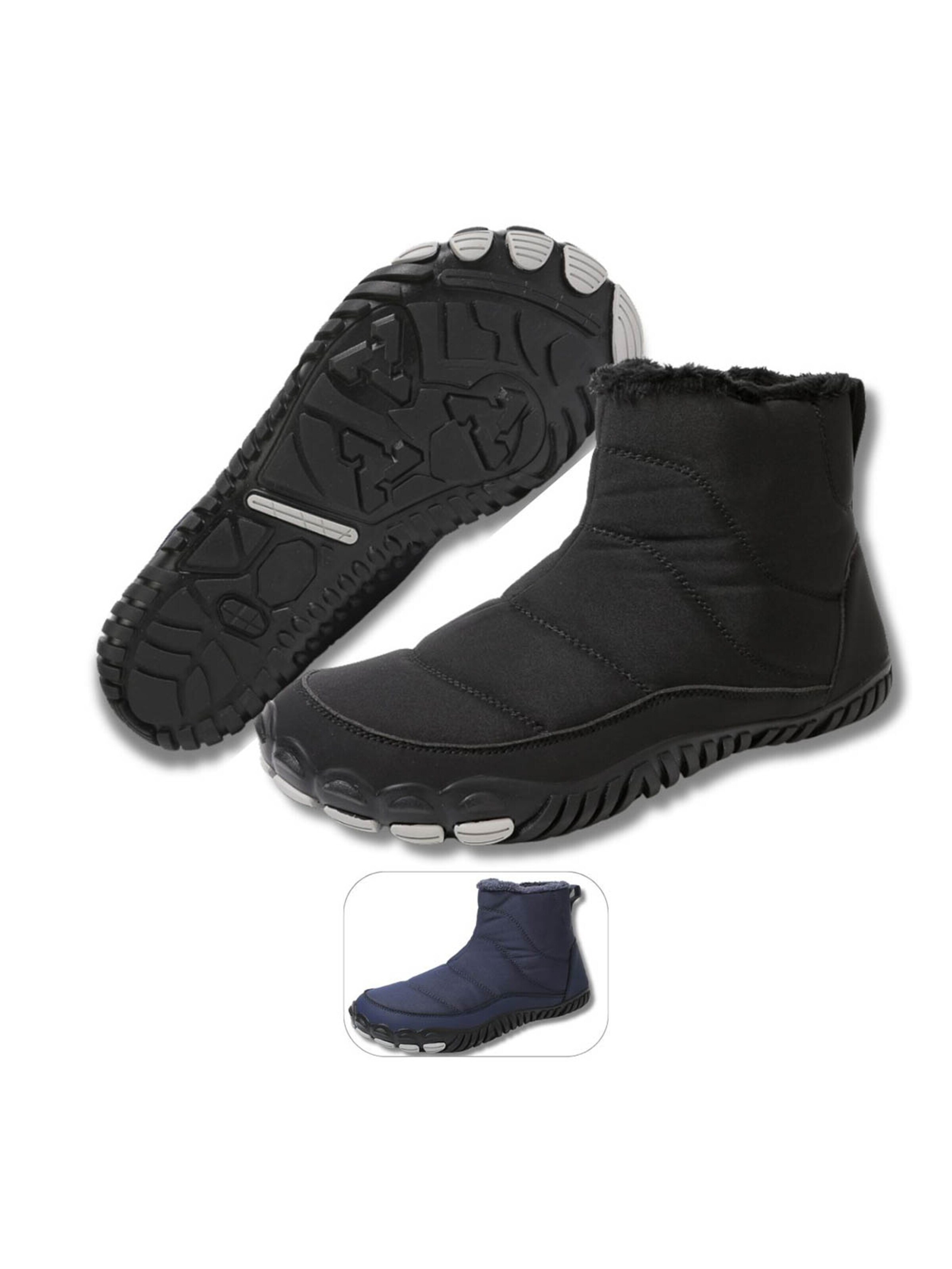 DOTALES Schnürstiefel 'DOTALES - WarmStep Barfußschuhe'‌‌‌‌‌‌‌‌‌ in Schwarz