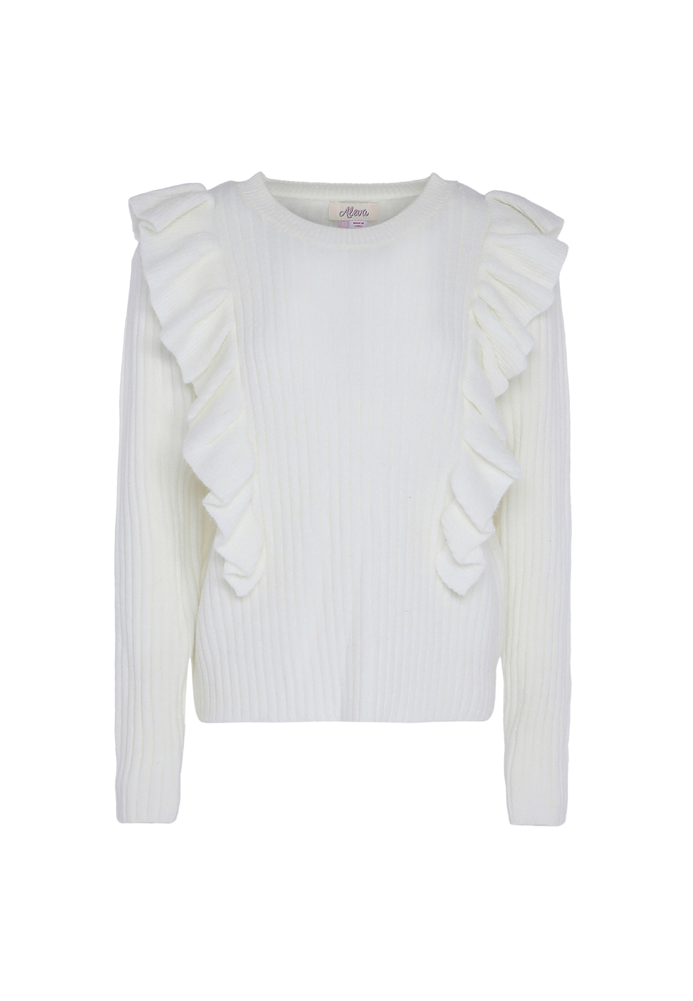 aleva Pullover in Weiß: Vorderseite