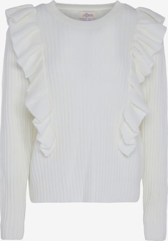 aleva Sweater in White: front