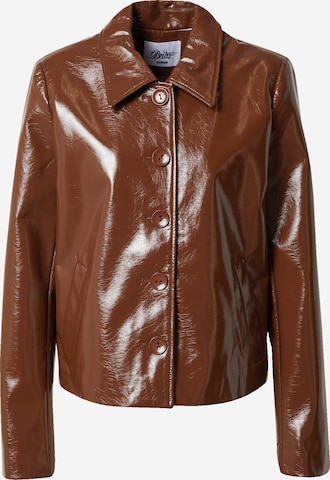 Bella x ABOUT YOU Between-Season Jacket 'Laura' in Brown: front