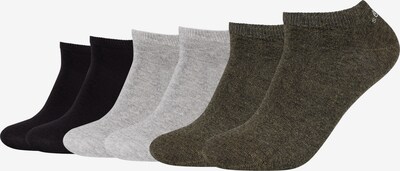 s.Oliver Sneakersocken in grau / oliv / schwarz, Produktansicht