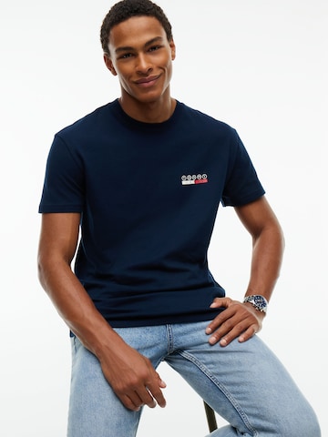 T-Shirt 'DNA' Tommy Jeans en bleu