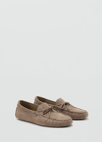 MANGO MAN Moccasins 'Driver' in Beige
