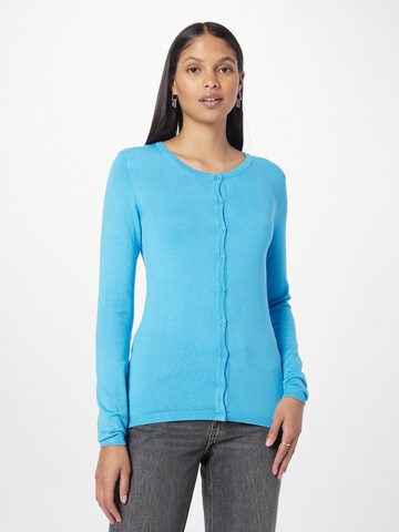 ICHI Knit Cardigan in Blue: front