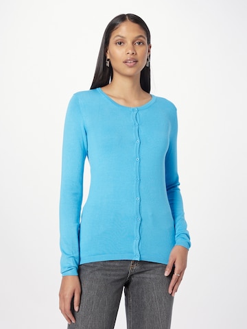 ICHI Knit Cardigan in Blue: front