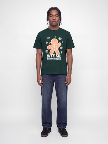 JACK & JONES Shirt 'JJXMAS FUN' in Groen