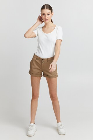 Oxmo Regular Chinoshorts 'Piera' in Beige