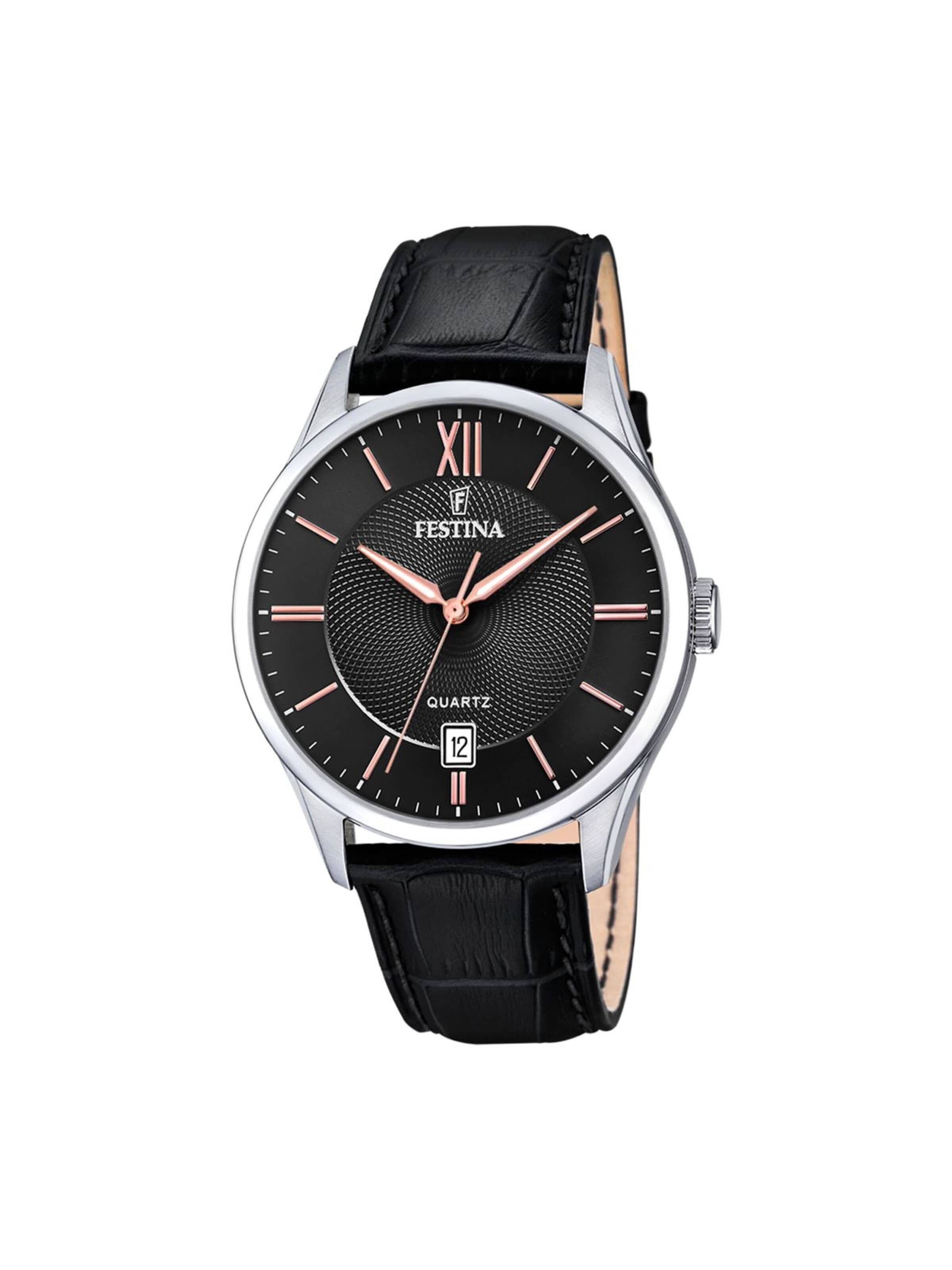 Montre à affichage analogique 'ACERO CLASICO' FESTINA en noir : devant