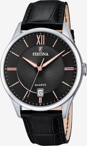 Montre à affichage analogique 'ACERO CLASICO' FESTINA en noir : devant