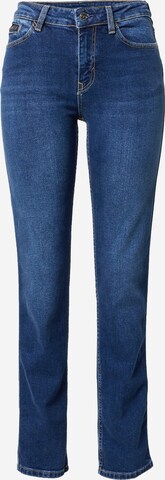 ESPRIT Slimfit Jeans in Blauw: voorkant