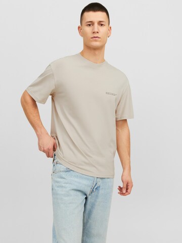 JACK & JONES Μπλουζάκι 'Vesterbro' σε μπεζ: μπροστά