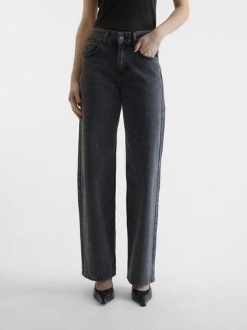SOMETHINGNEW Wide leg Jeans 'Rancy' in Grey: front