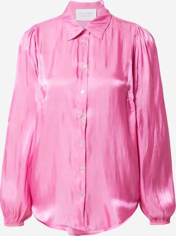 SISTERS POINT Blouse 'EBBEY' in Roze: voorkant