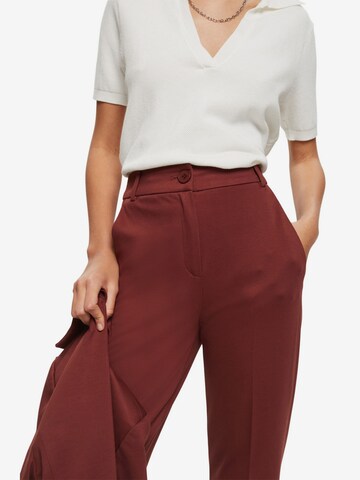 Coupe slim Pantalon ESPRIT en marron