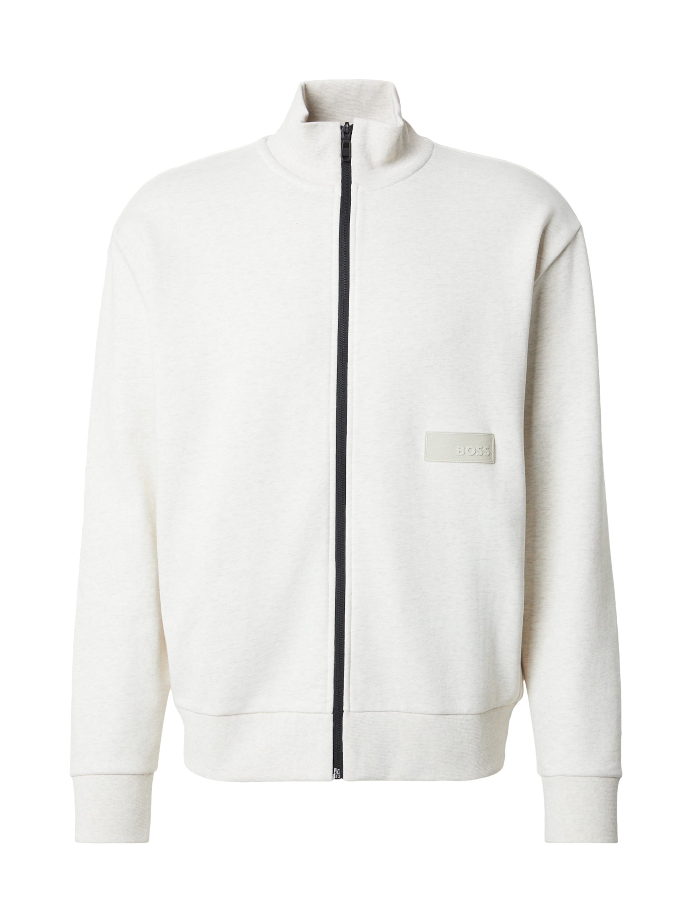 BOSS Sweatjacka i vit: framsida