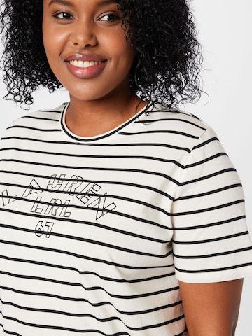 Lauren Ralph Lauren Plus T-Shirt 'KATLIN' in Beige