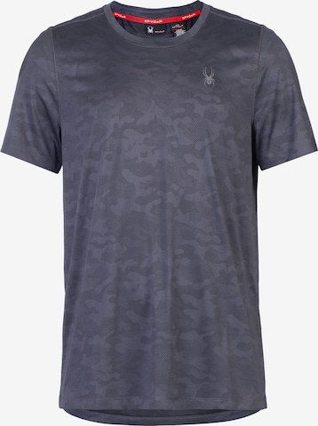 Spyder Functioneel shirt in Blauw: voorkant