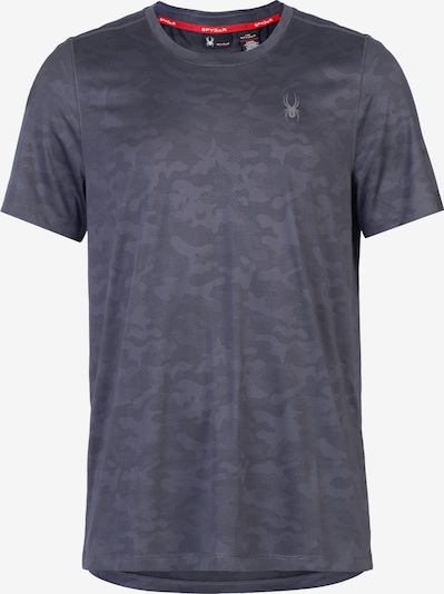 Spyder Functioneel shirt in de kleur Blauw / Donkergrijs, Productweergave