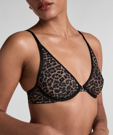 Hunkemöller Triangel BH 'Tara' in Schwarz