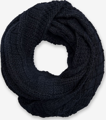 styleBREAKER Loop scarf 'Strick Loop mit Karomuster' in Black: front