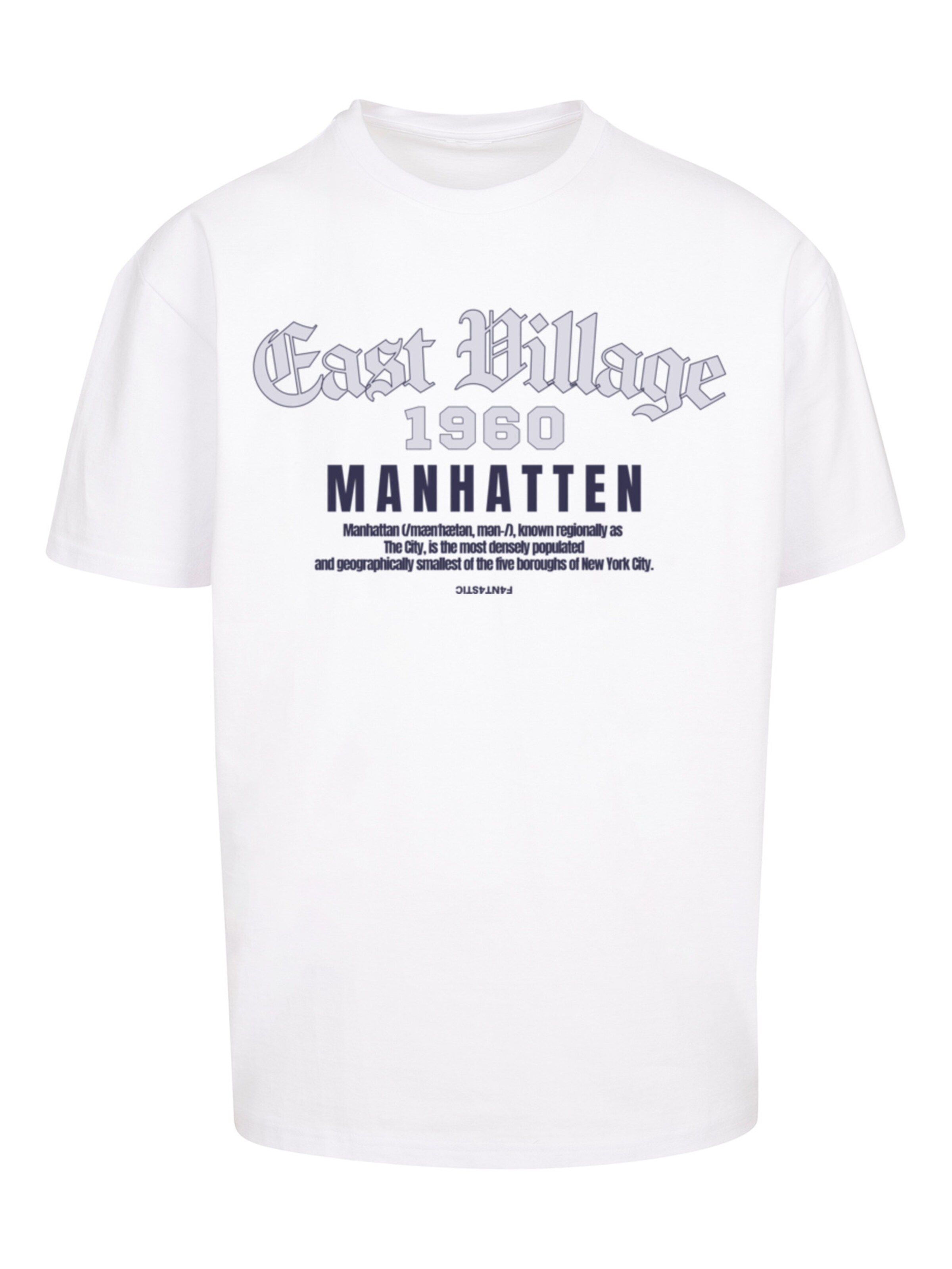 F4NT4STIC Shirt 'Manhatten' in Wit: voorkant