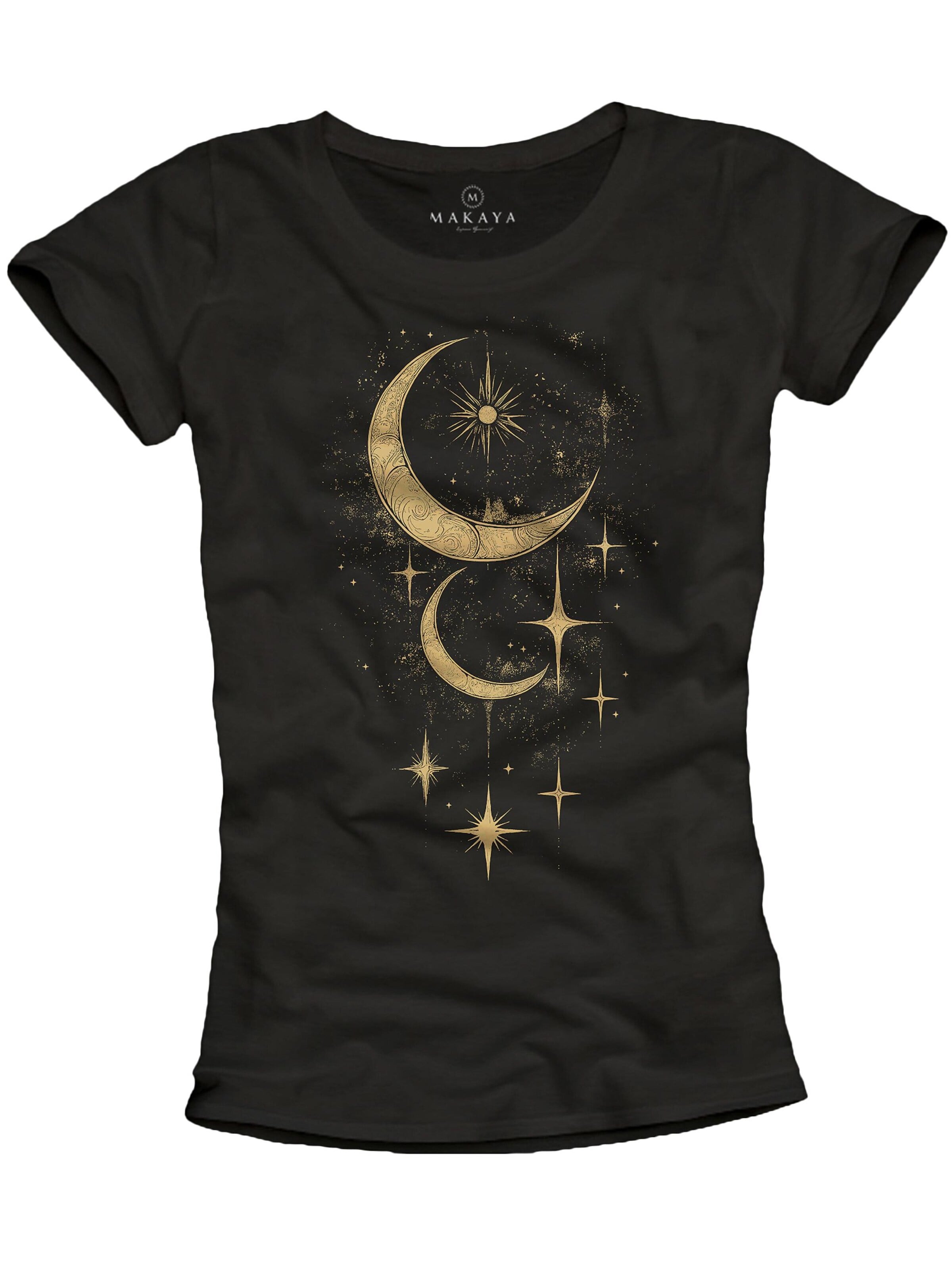MAKAYA Shirt 'Moon Stars' in S in Black, Item view